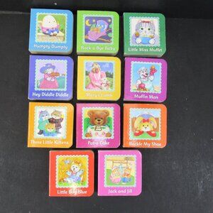 Classic Nursery Rhymes 3" Block Books Collection of 11 Titles Read Description